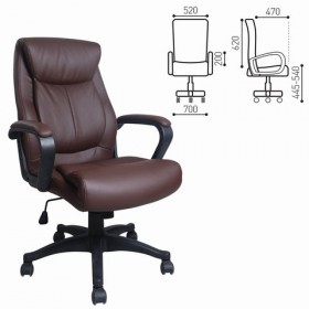 Кресло офисное BRABIX Enter EX-511 (коричневый) в Дубинино - dubinino.katalogmebeli.com | фото