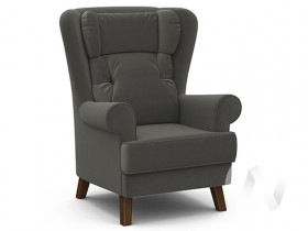 Кресло отдыха Комфорт-2 (орех лак/ULTRA GRAFIT) в Дубинино - dubinino.katalogmebeli.com | фото