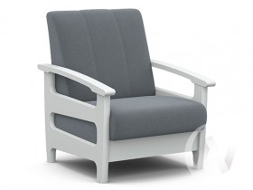 Кресло для отдыха Омега (снег лак/CATANIA SILVER) в Дубинино - dubinino.katalogmebeli.com | фото