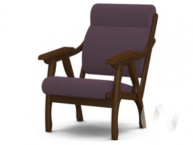 Кресло Вега-10 (орех лак/ULTRA PLUM) в Дубинино - dubinino.katalogmebeli.com | фото