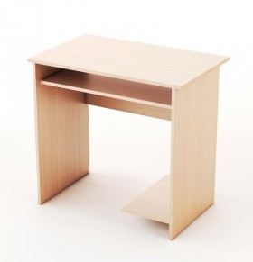 Компьютерный стол Малый упрощённый (Беленый дуб) в Дубинино - dubinino.katalogmebeli.com | фото