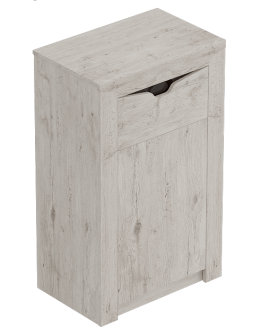 Тумба с дверцей и ящиком Соренто Дуб бонифаций/Кофе структурный матовый в Дубинино - dubinino.katalogmebeli.com | фото